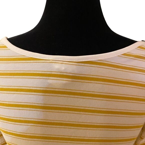 Matilda Jane Sunny Boat Golden Yellow and White Striped Tee - Picture 8 of 12